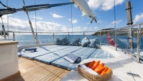 Sailing yacht VICTORIA -  Sunpads on Deck
